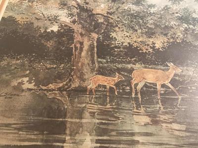 Framed, matted, signed print â€œPassing Throughâ€  by Michael Sloan #750/1000