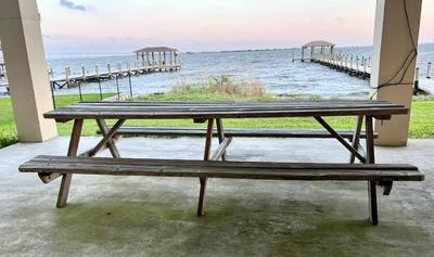 OUTDOOR WOODEN PICNIC TABLE