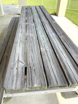 OUTDOOR WOODEN PICNIC TABLE