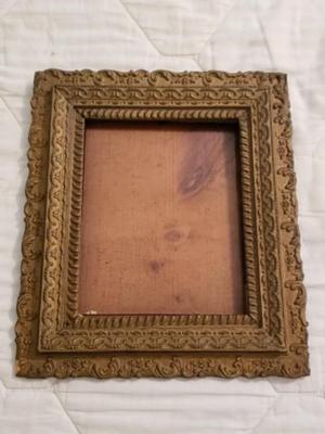 Antique wooden gold frame