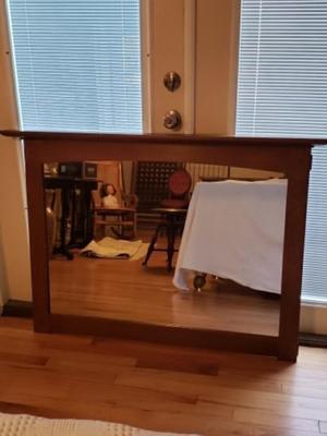 Vintage Stickley Oak Mirror