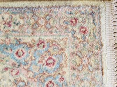 Vintage rug blue, red and taupe