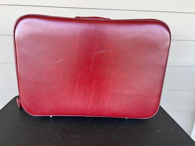 LYNX Vintage Classic Burgundy Suitcase set