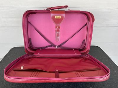 LYNX Vintage Classic Burgundy Suitcase set