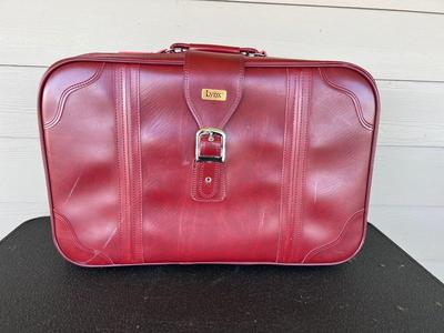 LYNX Vintage Classic Burgundy Suitcase set