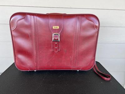 LYNX Vintage Classic Burgundy Suitcase set
