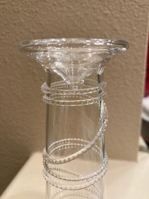 Juliska Champagne/shot glass Clear Rope Signed