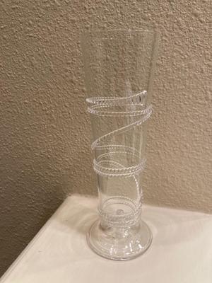 Juliska Champagne/shot glass Clear Rope Signed