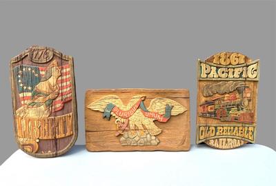 Feaux Wood Vintage Wall Hangings