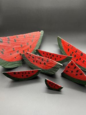 Summer Time Wooden Watermelon Decor