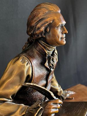 Thomas Jefferson portrait in bronze by Lundeen, George Edition of 100