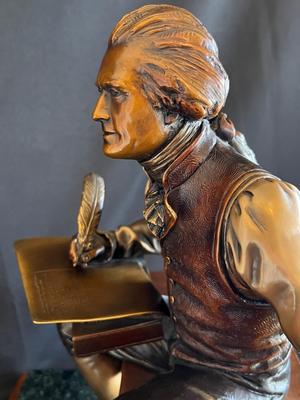 Thomas Jefferson portrait in bronze by Lundeen, George Edition of 100