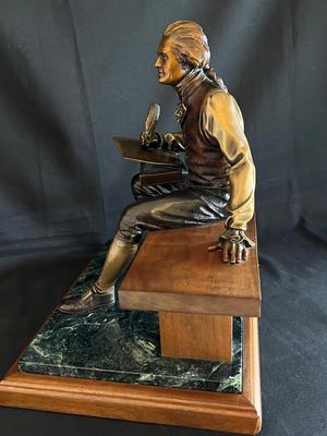 Thomas Jefferson portrait in bronze by Lundeen, George Edition of 100
