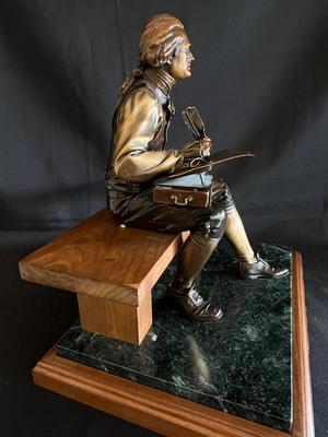 Thomas Jefferson portrait in bronze by Lundeen, George Edition of 100
