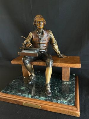 Thomas Jefferson portrait in bronze by Lundeen, George Edition of 100
