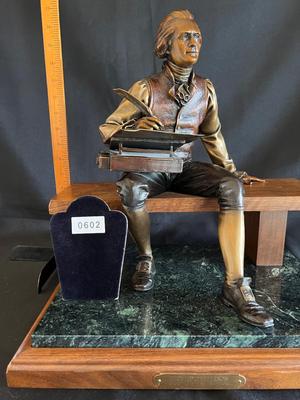Thomas Jefferson portrait in bronze by Lundeen, George Edition of 100