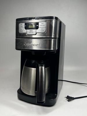 Cuisinart Automatic Grind and Brew Coffeemaker Black Stainless