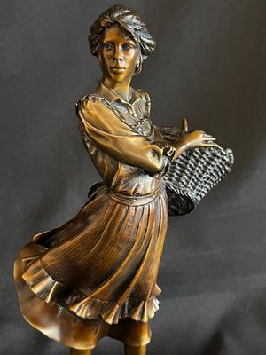 Prairie Flowers bronze by George Lundeen, noted and listed artist