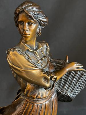 Prairie Flowers bronze by George Lundeen, noted and listed artist