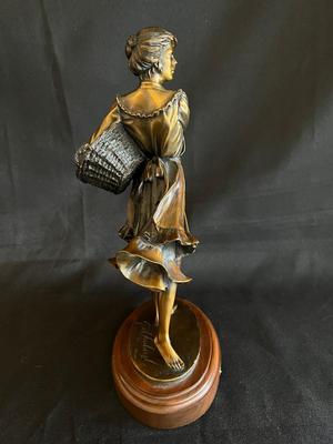 Prairie Flowers bronze by George Lundeen, noted and listed artist
