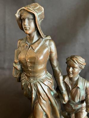 Pioneer Woman Bronze by Bryant Baker Ponca City OK