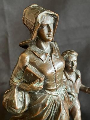 Pioneer Woman Bronze by Bryant Baker Ponca City OK