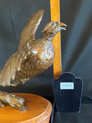 Kansas Pheasant bronze by Bob Wingship
