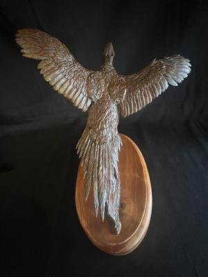 Kansas Pheasant bronze by Bob Wingship