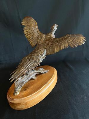 Kansas Pheasant bronze by Bob Wingship