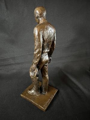 Standing Bronze of Armed Officer by B. Corini