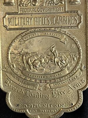 Sharps Rifle Company Advertising Plaque Sign