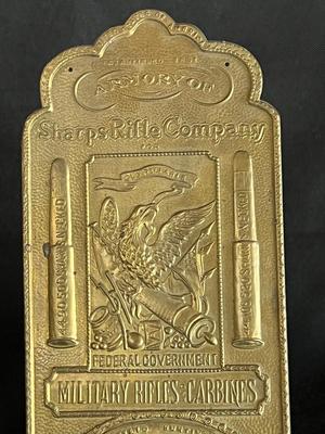 Sharps Rifle Company Advertising Plaque Sign