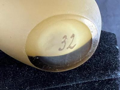 Antique Lovely Floral Hand Painted Glass Perfume Scent Bottle