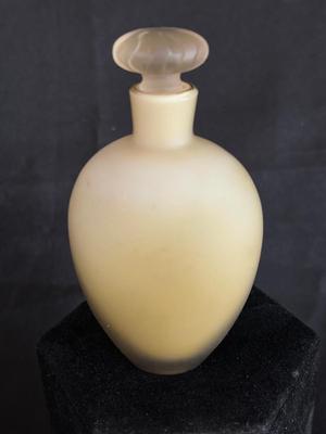 Antique Lovely Floral Hand Painted Glass Perfume Scent Bottle