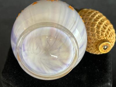 Gorgeous Bohemian Glass and Gilt Atomizer Perfume Bottle