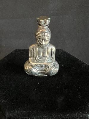 Sterling Silver Buddha Scent Perfume Bottle Napier