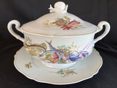 Haviland Limoges France Calanque Fish Lobster Tureen