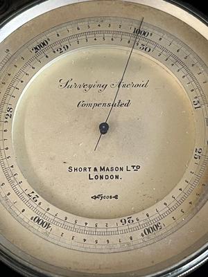 Short and Mason Surveying Aneroid Barometer Device London