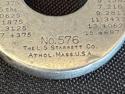 3 Vintage Micrometers Starrett Theisen Marshall