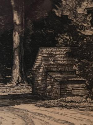 Luigi Lucioni Original Prairie Printmaker "Route 7" Etching