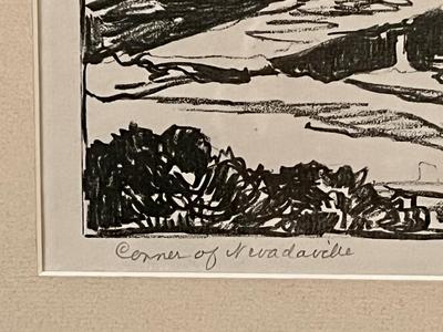 Birger Sandzen Prairie Printmaker Corner of Nevadaville signed