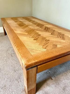 HERRINGBONE Mid Century Modern Coffee Table