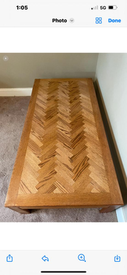 HERRINGBONE Mid Century Modern Coffee Table