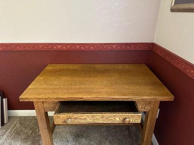 SOLID WOOD WRITING DESK AND CHAIR
