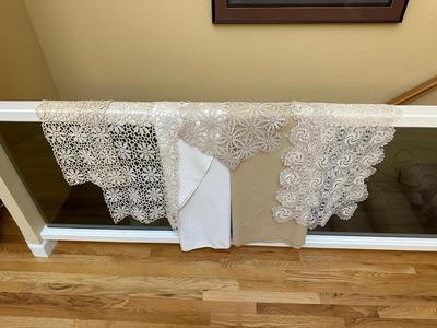 DOILIES, DRESSER SCARVES AND TABLE LINEN