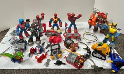 Action Figure Toy Lot Spiderman Wolverine