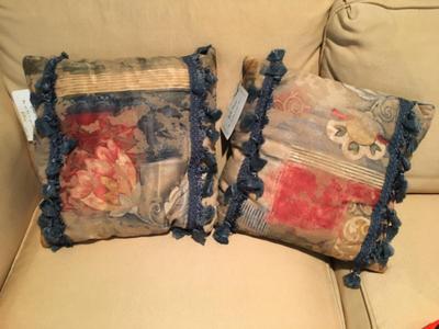 Pair of Yulia Design pillows