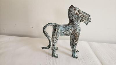 Benin  Leopard Statue