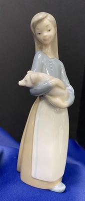 Lladro - Girl with Pig
