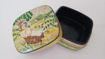 Small jewelry or pin box made in India